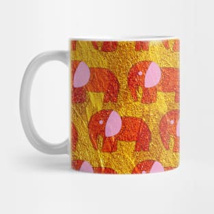 elephant in safari art painting Mug